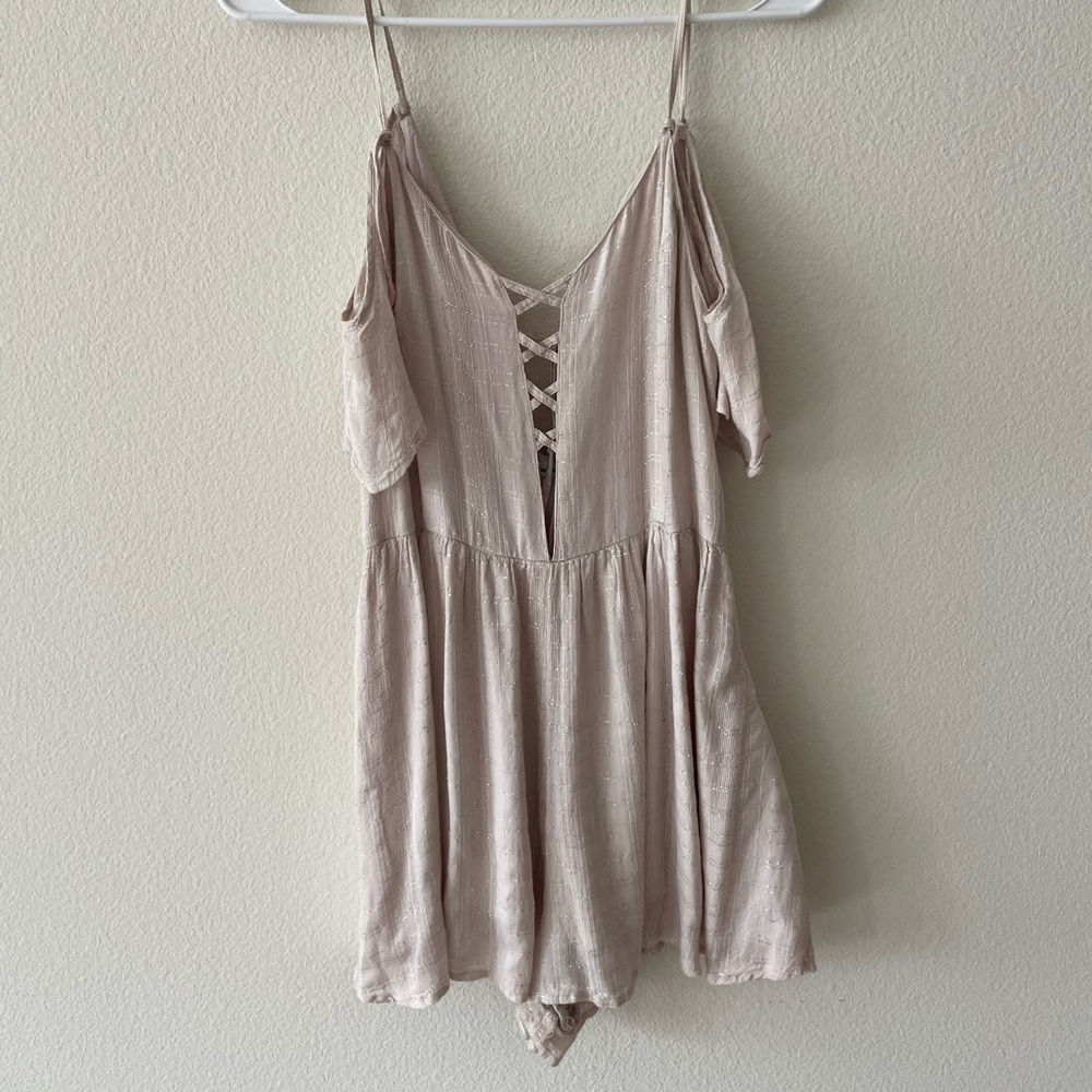 Light Pink Shorts Romper. Size 10